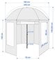 Makšķerēšanas lietussargs - telts JUKON цена и информация | Citi makšķerēšanas piederumi | 220.lv