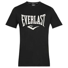 Vīriešu Krekls ar Īsām Piedurknēm Everlast Moss Tech Melns S6443722 cena un informācija | Sporta apģērbs vīriešiem | 220.lv
