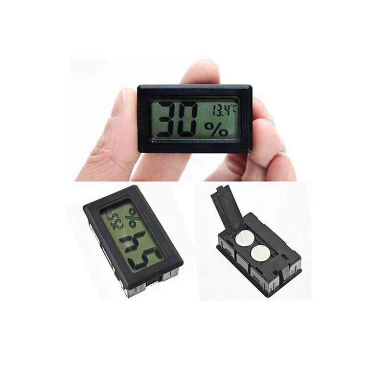 Digitālais termometrs - hidrometrs cena un informācija | Mitruma, temperatūras, pH, ORP mērītāji | 220.lv