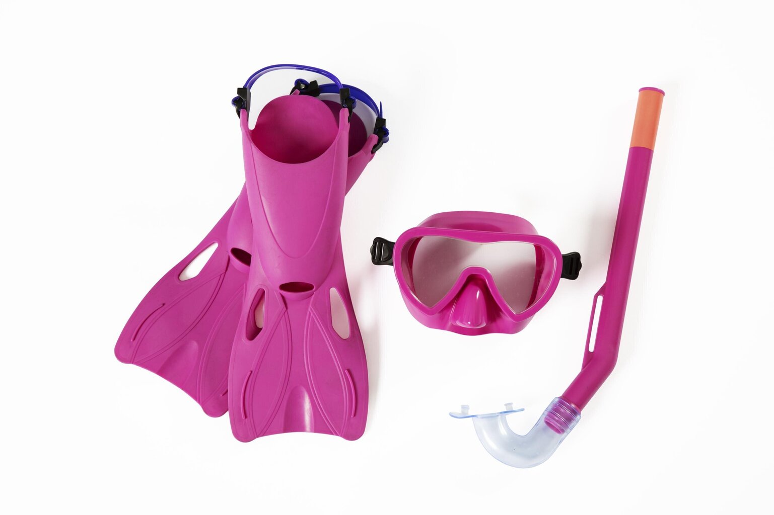 Niršanas komplekts bērniem Bestway Hydro-Swim Lil' Flapper, zils/rozā cena un informācija | Niršanas komplekti | 220.lv