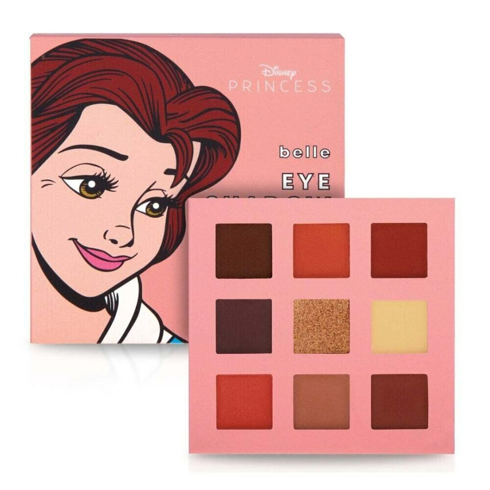 Acu ēnu palete Mad Beauty Disney Princess Belle Mini (9 x 1,1 g) cena un informācija | Acu ēnas, skropstu tušas, zīmuļi, serumi | 220.lv