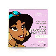 Acu ēnu palete Mad Beauty Disney Princess Jasmine Mini (9 x 1,1 g) цена и информация | Тушь, средства для роста ресниц, тени для век, карандаши для глаз | 220.lv