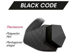 Tenisa stīgas Tecnifibre BLACK CODE 200m, 1.28mm, Melnā krāsa цена и информация | Товары для большого тенниса | 220.lv