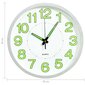 325167 vidaXL Luminous Wall Clock White 30 cm cena un informācija | Pulksteņi | 220.lv