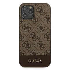 Guess GUHCP12MG4GLBR чехол, предназначен для iPhone 12/12 Pro, коричневый цена и информация | Чехлы для телефонов | 220.lv