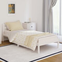 810416 vidaXL Bed Frame Solid Wood Pine 90x200 cm White цена и информация | Лежаки | 220.lv