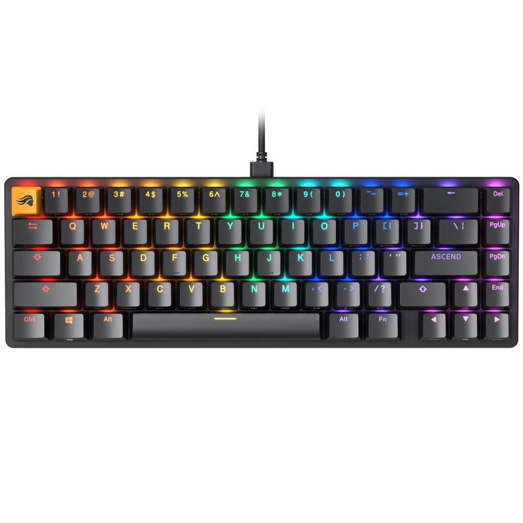 Glorious PC Gaming Race GMMK 2 TKL Keyboard | 65%, Hot-swap, Fox Switches, US, melna цена и информация | Klaviatūras | 220.lv