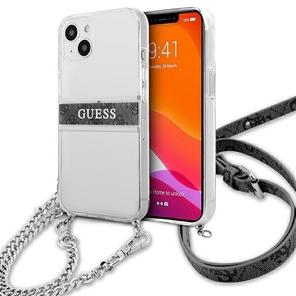 Guess GUHCP13MKC4GBSI vāciņš, piemērots iPhone 13, caurspīdīgs цена и информация | Telefonu vāciņi, maciņi | 220.lv