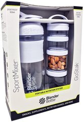 Blender Bottle Combo Pak Sportmixer Шейкер и Gostak Starter 4Pak - Белый цена и информация | Фляги для воды | 220.lv