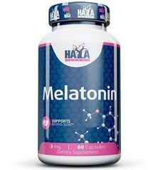 Haya Labs Melatonīns 3 mg 60 kapsulas cena un informācija | Vitamīni, preparāti, uztura bagātinātāji labsajūtai | 220.lv