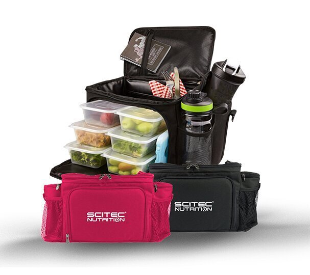 Scitec Nutrition Thermo Lunch Bag 2 freeze gels, 6 food containers, melns cena un informācija | Vitamīni, preparāti, uztura bagātinātāji labsajūtai | 220.lv