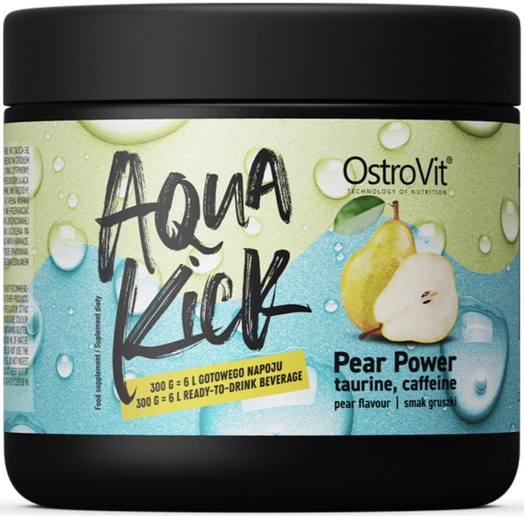 Ostrovit Aqua Kick Pear Power 300 g cena un informācija | Uztura bagātinātāji enerģijai | 220.lv