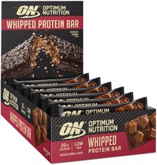 Optimum Nutrition Whipped Protein Bar 60 g - šokolādes karamele cena un informācija | Vitamīni, preparāti, uztura bagātinātāji labsajūtai | 220.lv