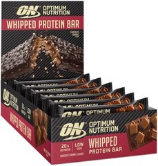 Optimum Nutrition Whipped Protein Bar 60 g - шоколадная карамель цена и информация | Витамины, пищевые добавки, препараты для хорошего самочувствия | 220.lv