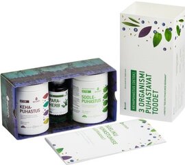 Ecosh Pilnīga ķermeņa attīrīšana (Detox) - 3 ķermeņa attīrīšanas produkti + rokasgrāmata cena un informācija | Vitamīni, preparāti, uztura bagātinātāji labsajūtai | 220.lv