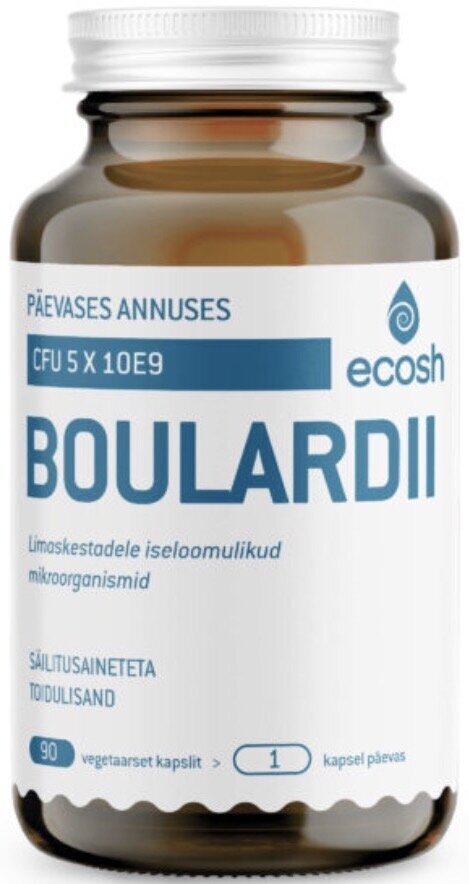 Ecosh Boulardii 90 gala kapsulas цена и информация | Vitamīni, preparāti, uztura bagātinātāji labsajūtai | 220.lv