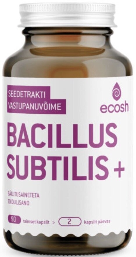 Ecosh Bacillius Subtilis Plus 90 kapsulas цена и информация | Vitamīni, preparāti, uztura bagātinātāji labsajūtai | 220.lv