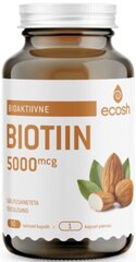 Ecosh Biotiin (B7 vitamiin) 90 капсул цена и информация | Витамины, пищевые добавки, препараты для хорошего самочувствия | 220.lv