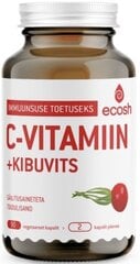 Ecosh C vitamīns + mežrozīšu augļi 90 kapsulas cena un informācija | Vitamīni, preparāti, uztura bagātinātāji labsajūtai | 220.lv