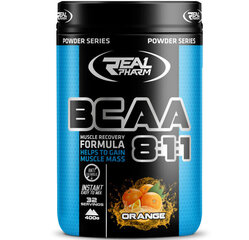 Real Pharm BCAA 8:1:1 400g цена и информация | Витамины, пищевые добавки, препараты для хорошего самочувствия | 220.lv