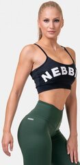 Sporta krūšturis Nebbia Classic Hero Cut-Out sports bra 579, melns cena un informācija | Sporta apģērbs sievietēm | 220.lv