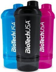 Biotech USA Wave+ Compact kratītājs 500 ml (+150 ml) цена и информация | Фляги для воды | 220.lv