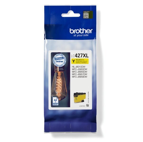 Kasetne tintes printerim Brother LC427XLY Ink Cartridge Yellow цена и информация | Tintes kārtridži | 220.lv