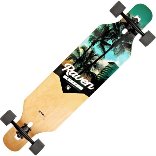 Skrituļdēlis Longboard Raven Miami, 105 cm cena un informācija | Skrituļdēļi | 220.lv