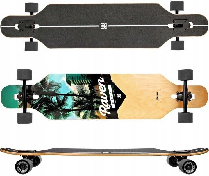 Skrituļdēlis Longboard Raven Miami, 105 cm цена и информация | Skrituļdēļi | 220.lv