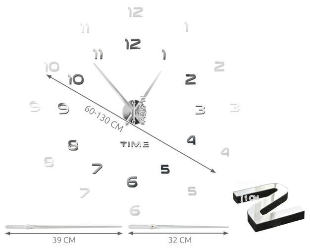 SIENAS PULKSTENIS BLACKMOON (4785) 60-130CM cena un informācija | Pulksteņi | 220.lv