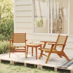 Садовые кресла, 2 шт., коричневые цена и информация | Садовые стулья, кресла, пуфы | 220.lv