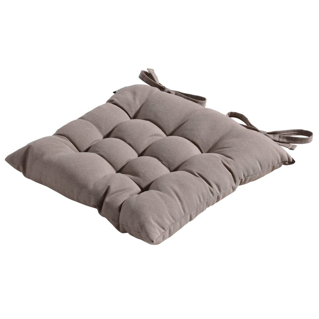 434749 Madison Seat Cushion "Panama" 46x46 cm Taupe цена и информация | Krēslu paliktņi | 220.lv