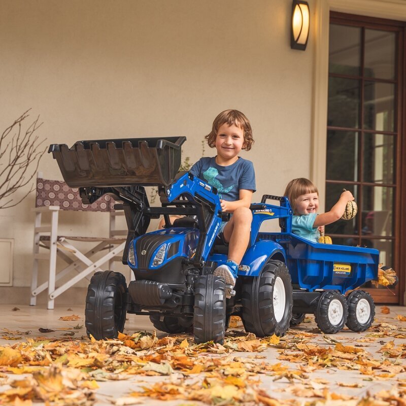Bērnu rotaļu traktors Falk New Holland cena un informācija | Rotaļlietas zēniem | 220.lv