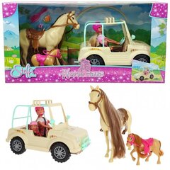 SIMBA Steffi i Evi lelles zirgu džips cena un informācija | Rotaļlietas meitenēm | 220.lv