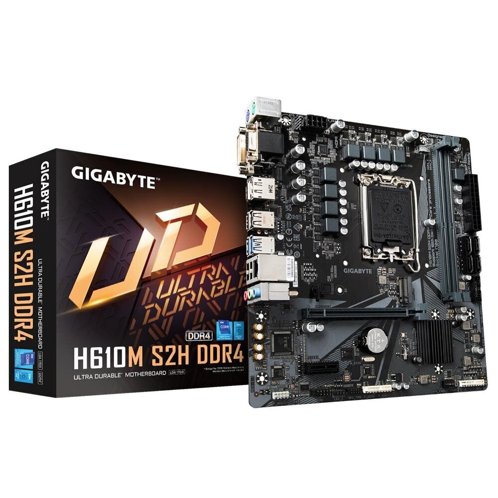 GIGABYTE H610MS2HDDR41.1 cena un informācija | Mātesplates | 220.lv