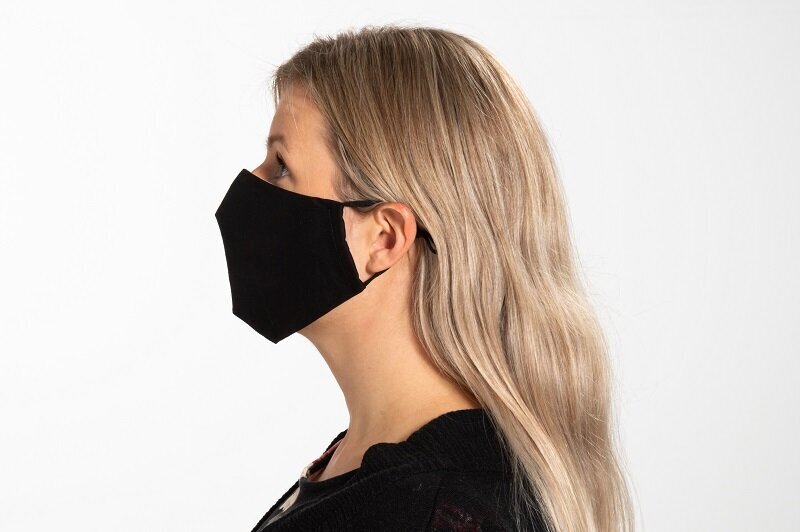 Melna sejas maska, atkārtoti lietojama cena un informācija | Pirmā palīdzība | 220.lv