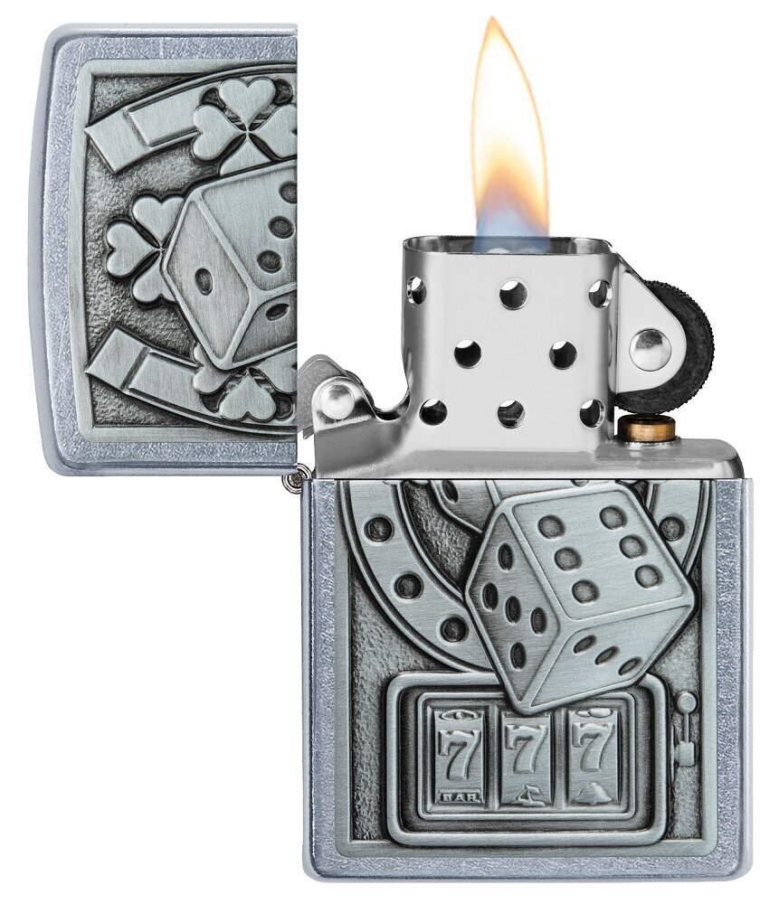 Zippo šķiltavas 49294 Lucky 7 Emblem Design cena un informācija | Šķiltavas un aksesuāri | 220.lv