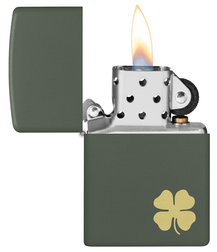 Zippo šķiltavas 49796 Four Leaf Clover cena un informācija | Šķiltavas un aksesuāri | 220.lv