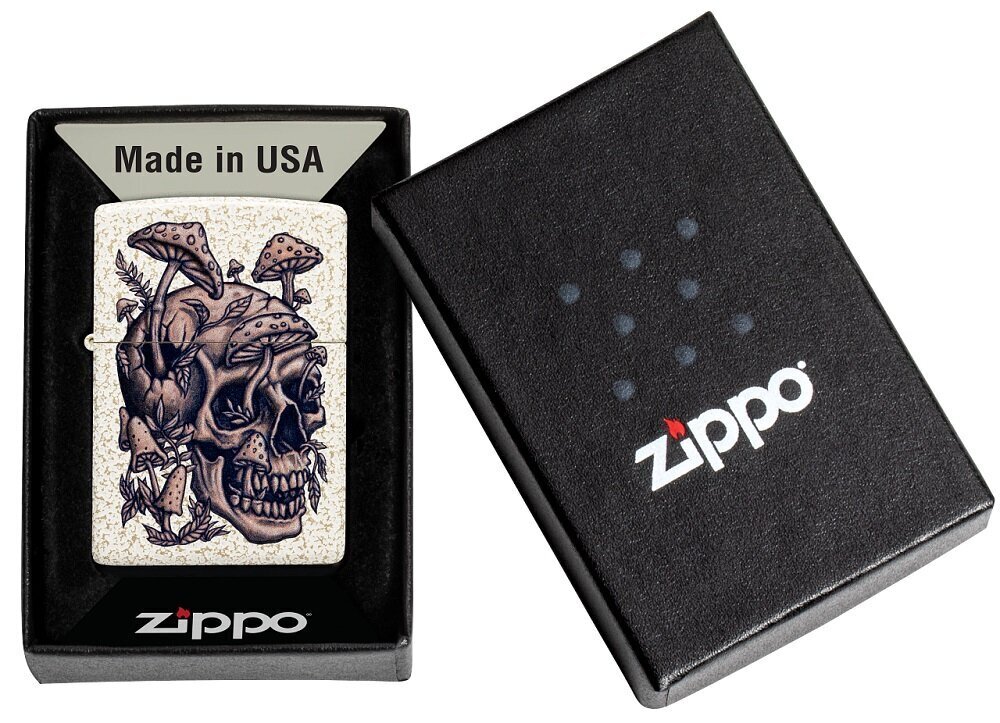 Zippo šķiltavas 49786 Skullshroom Design цена и информация | Šķiltavas un aksesuāri | 220.lv