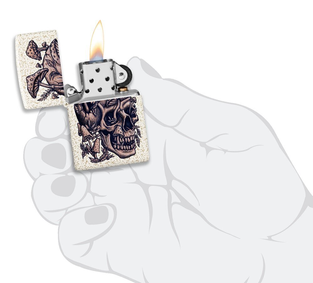 Zippo šķiltavas 49786 Skullshroom Design цена и информация | Šķiltavas un aksesuāri | 220.lv