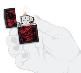 Зажигалка Zippo 49775 Red Skull Design цена и информация | Zippo Подарки, праздничная атрибутика | 220.lv