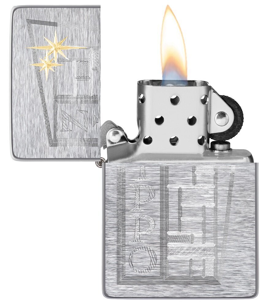 Zippo šķiltavas 49801 Retro Zippo Design цена и информация | Šķiltavas un aksesuāri | 220.lv