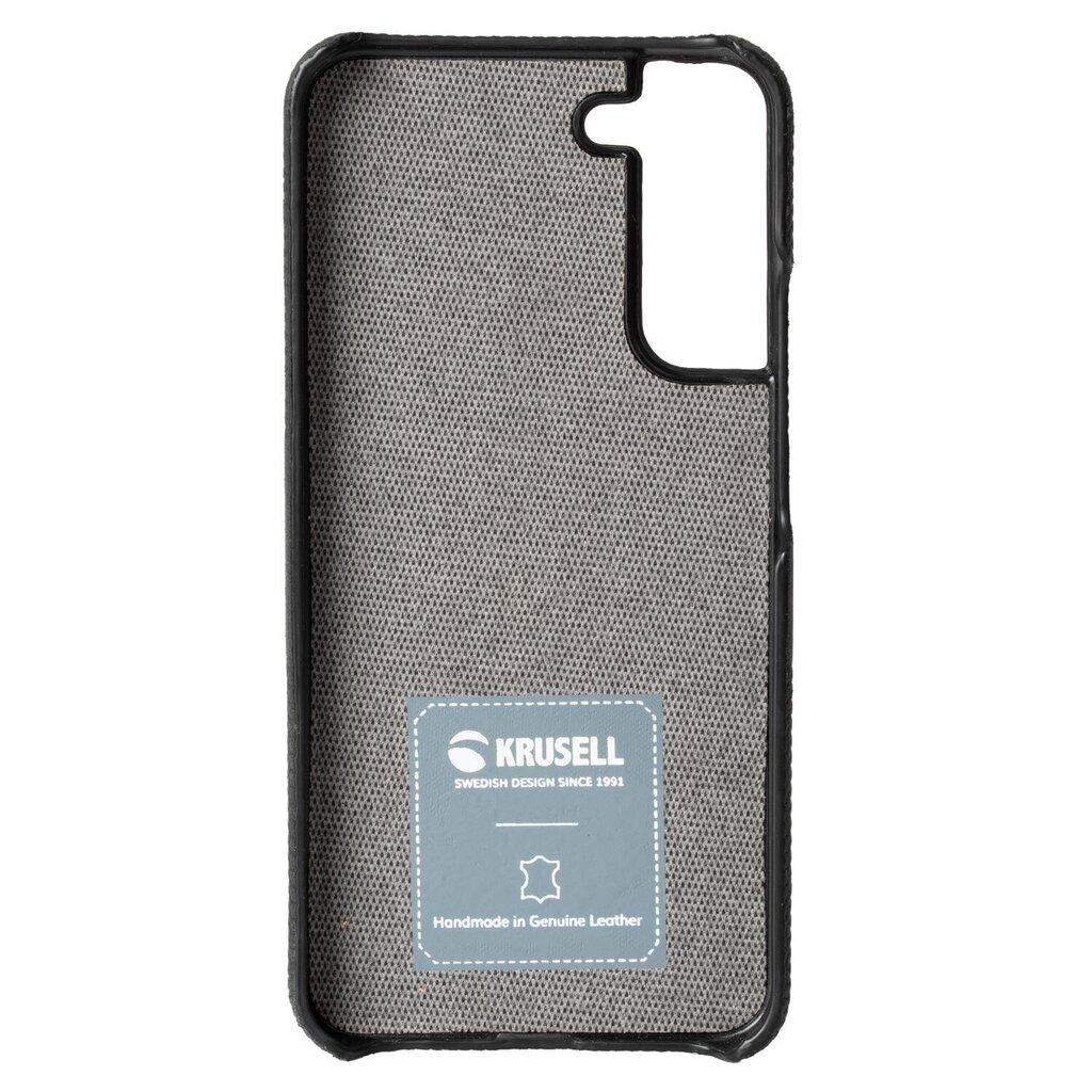 Krusell Leather Cover, piemērots Samsung Galaxy S22+, melns cena un informācija | Telefonu vāciņi, maciņi | 220.lv