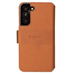 Krusell Leather Phone Wallet, piemērots Samsung Galaxy S22+, brūns цена и информация | Чехлы для телефонов | 220.lv