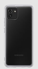 Samsung Soft Clear Cover EF-QA036TTEGEU, piemērots Galaxy A03, caurspīdīgs cena un informācija | Telefonu vāciņi, maciņi | 220.lv