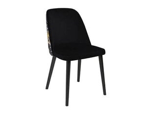 Ēdamistabas krēsls BRW Aka, melns/dzeltens cena un informācija | Virtuves un ēdamistabas krēsli | 220.lv