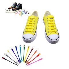Силиконовые шнурки, желтый цвет цена и информация | Для ухода за обувью и одеждой | 220.lv