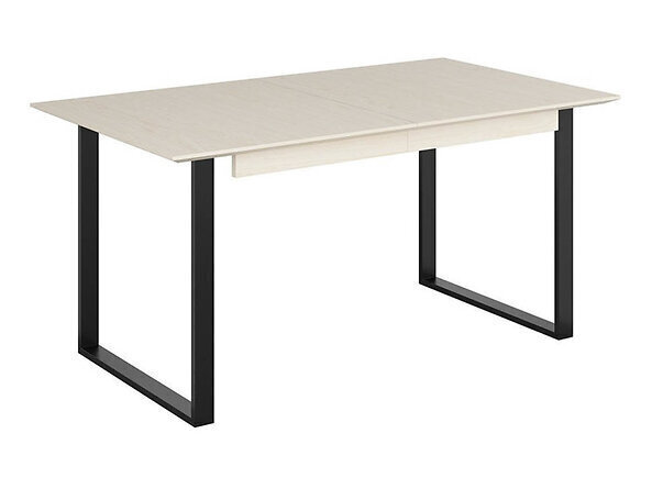 Paplašināms galds BRW Vario Fusion 160 NMPK, balts/melns cena un informācija | Virtuves galdi, ēdamgaldi | 220.lv