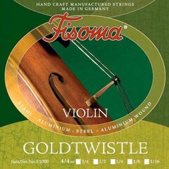 Stīgas vijolei Fisoma Goldtwistle 1/8 cena un informācija | Mūzikas instrumentu piederumi | 220.lv