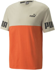 Puma T-Krekli Puma Power Colorb Orange Grey 847389 64 847389 64/S cena un informācija | Sporta apģērbs vīriešiem | 220.lv